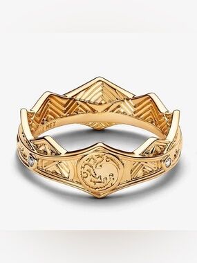 Pandora Game of Thrones House of the Dragon Rhaenyra crown ring like new